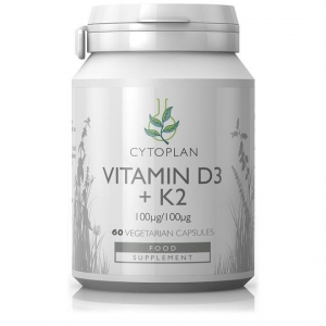 Vitaminas D3 + K2. Maisto papildas. 60kaps.